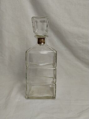 Vintage Seagram & Sons Whiskey Empty Glass Bottle Decanter Seagrams - Canada